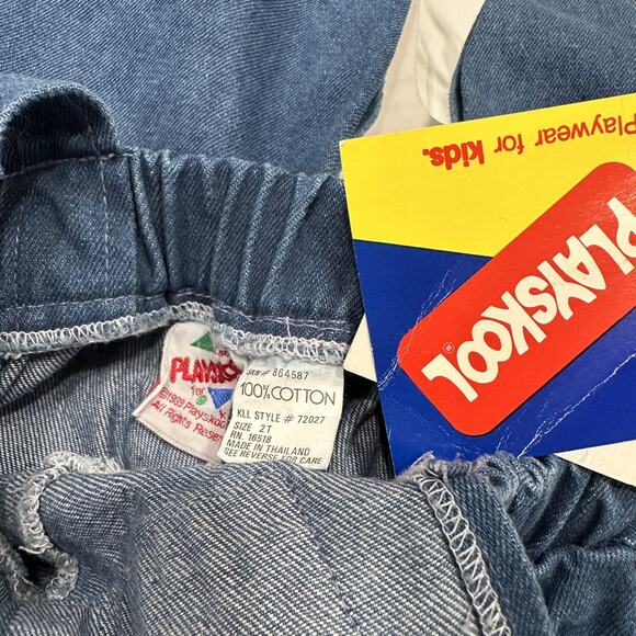 NWT Vintage Playskool Denim Overalls - Picture 9 of 11